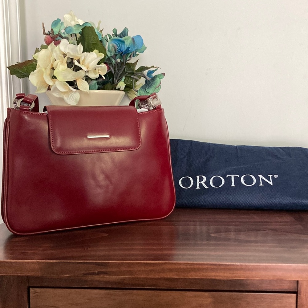 Oroton Red Leather Handbag - New With Tags!